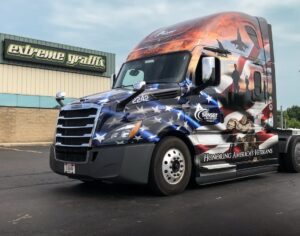 Rolling billboard for Sunset Logistics